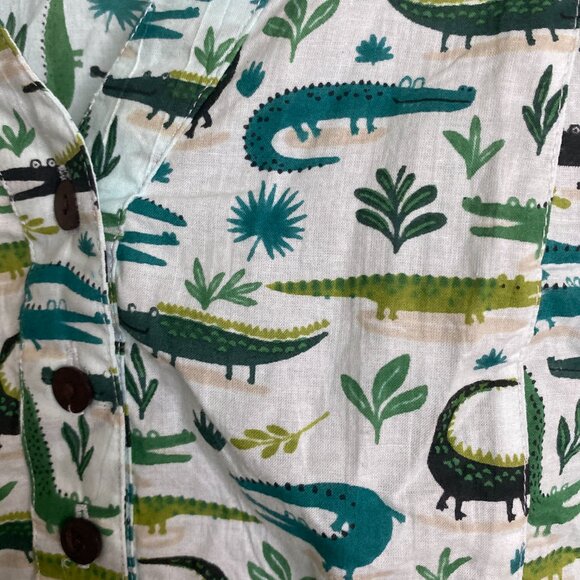 OM (Australian Brand) playful croc top. Sleeveless size 12/ Zoe top - Picture 5 of 14